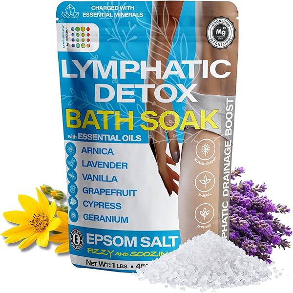 Amazon.com : Epsoak Epsom Salt 2 lbs - Detox + Cleanse Bath